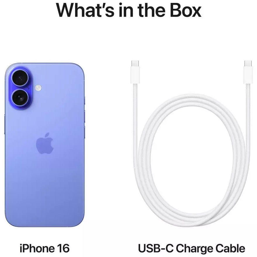 Apple iPhone 16 5G AI Mobile 128GB - Blue NEW