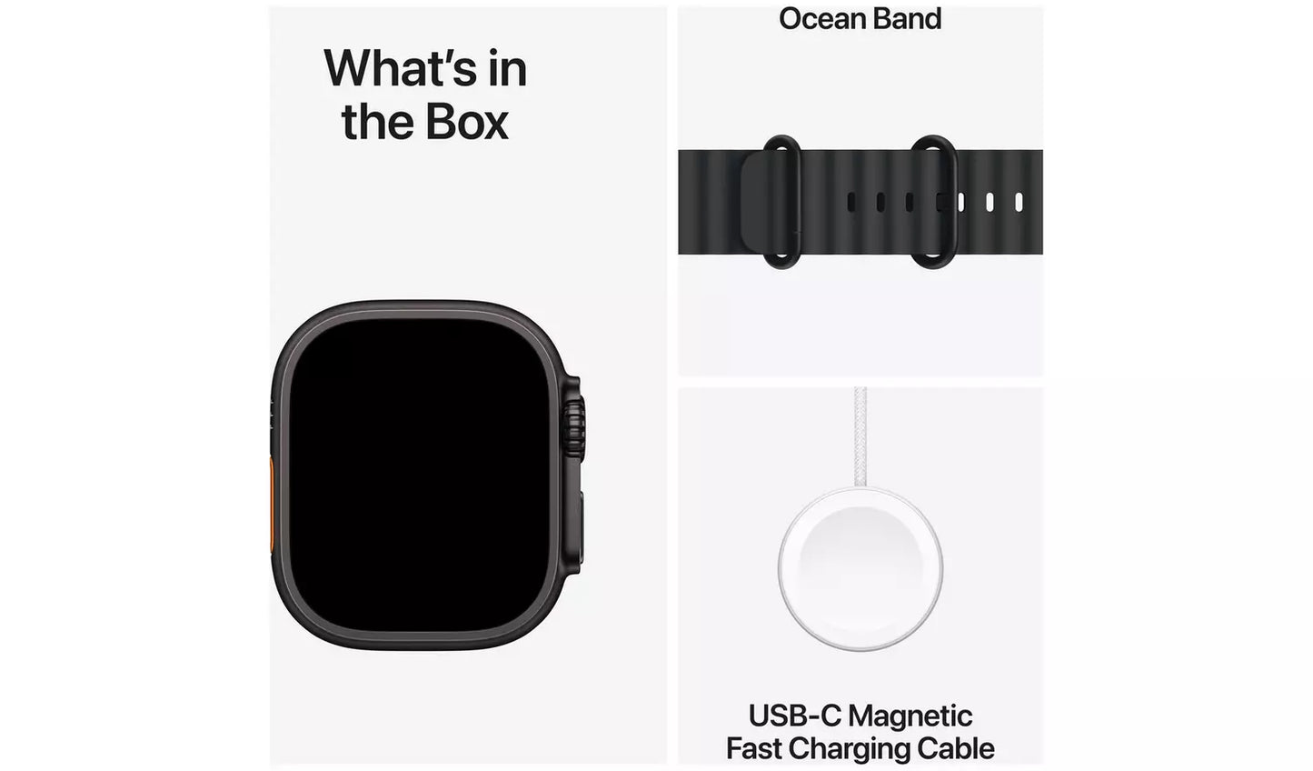 Apple Watch Ultra 2 GPS + Cellular 49mm Ocean band Black - Excellent Condition