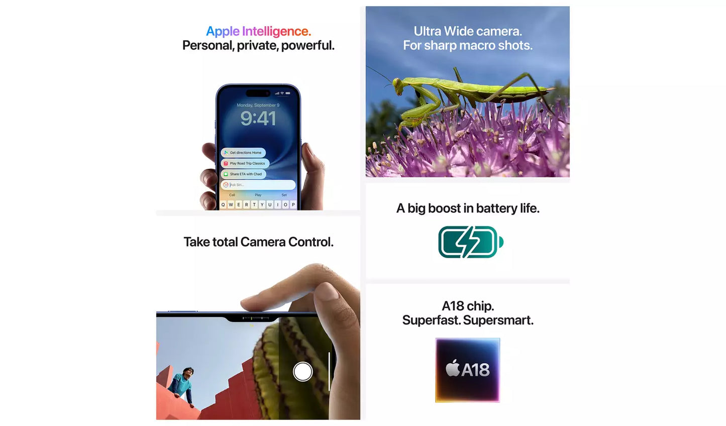 iPhone 16 Plus 5G 128GB AI Mobile Phone – Teal (New)