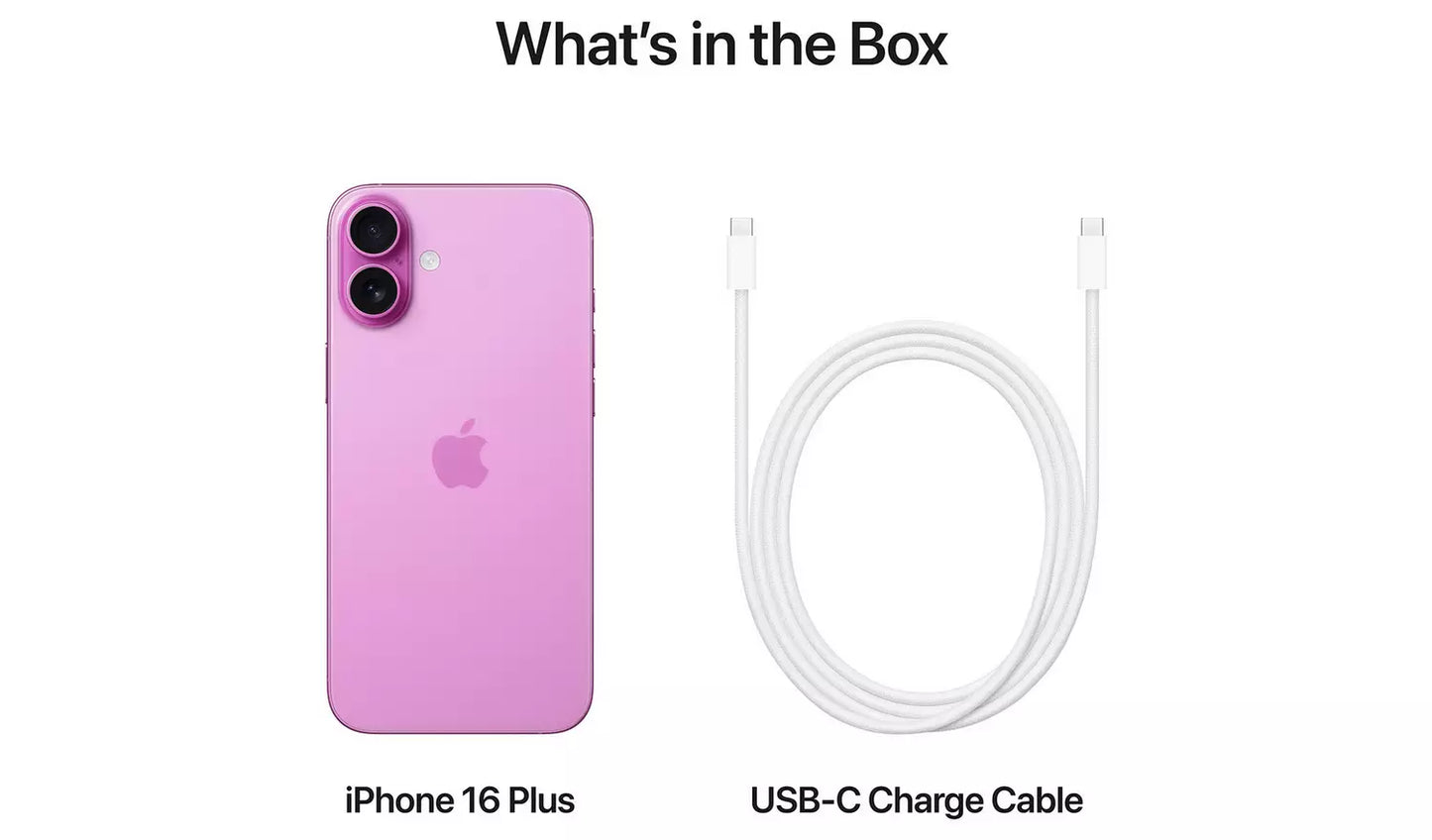 iPhone 16 Plus 5G 128GB AI Mobile Phone – Pink (New)