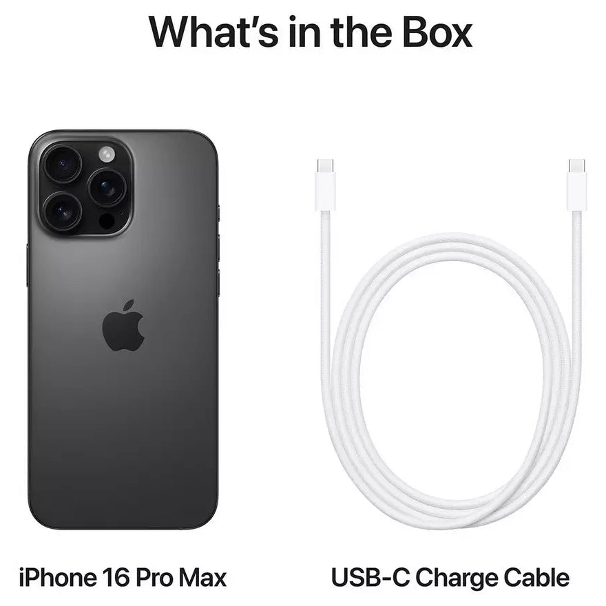 Apple iPhone 16 Pro Max 5G 256GB - Black Titanium NEW