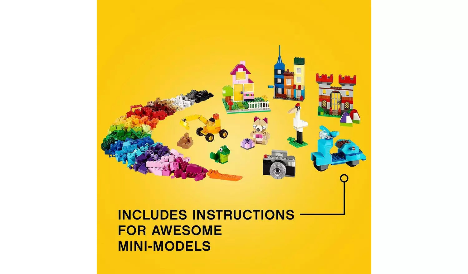 LEGO Classic Large Creative Brick Storage Box Set | Ages 4+ | Model 10698 | New LEGO