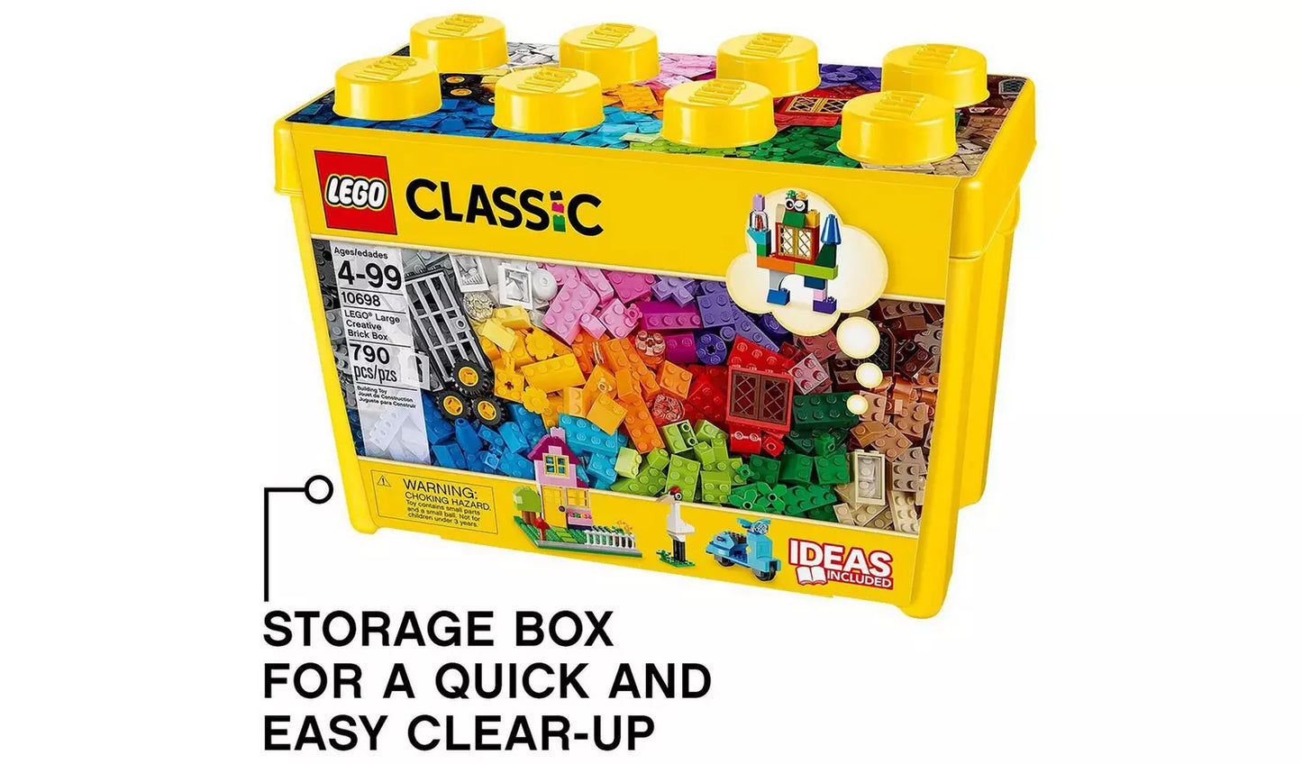 LEGO Classic Large Creative Brick Storage Box Set | Ages 4+ | Model 10698 | New LEGO