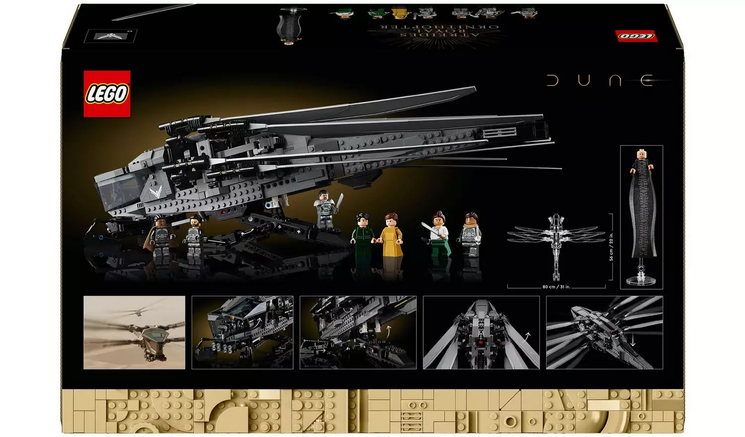 LEGO Icons Dune Atreides Royal Ornithopter Set | Ages 18+ | Model 10327 | NEW LEGO