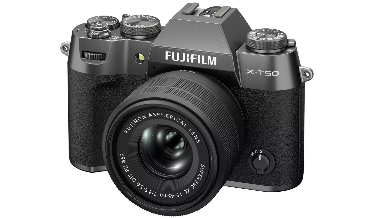 Fujifilm X-T50 Mirrorless Camera with 15–45mm Lens - Charcoal (New) Fujifilm