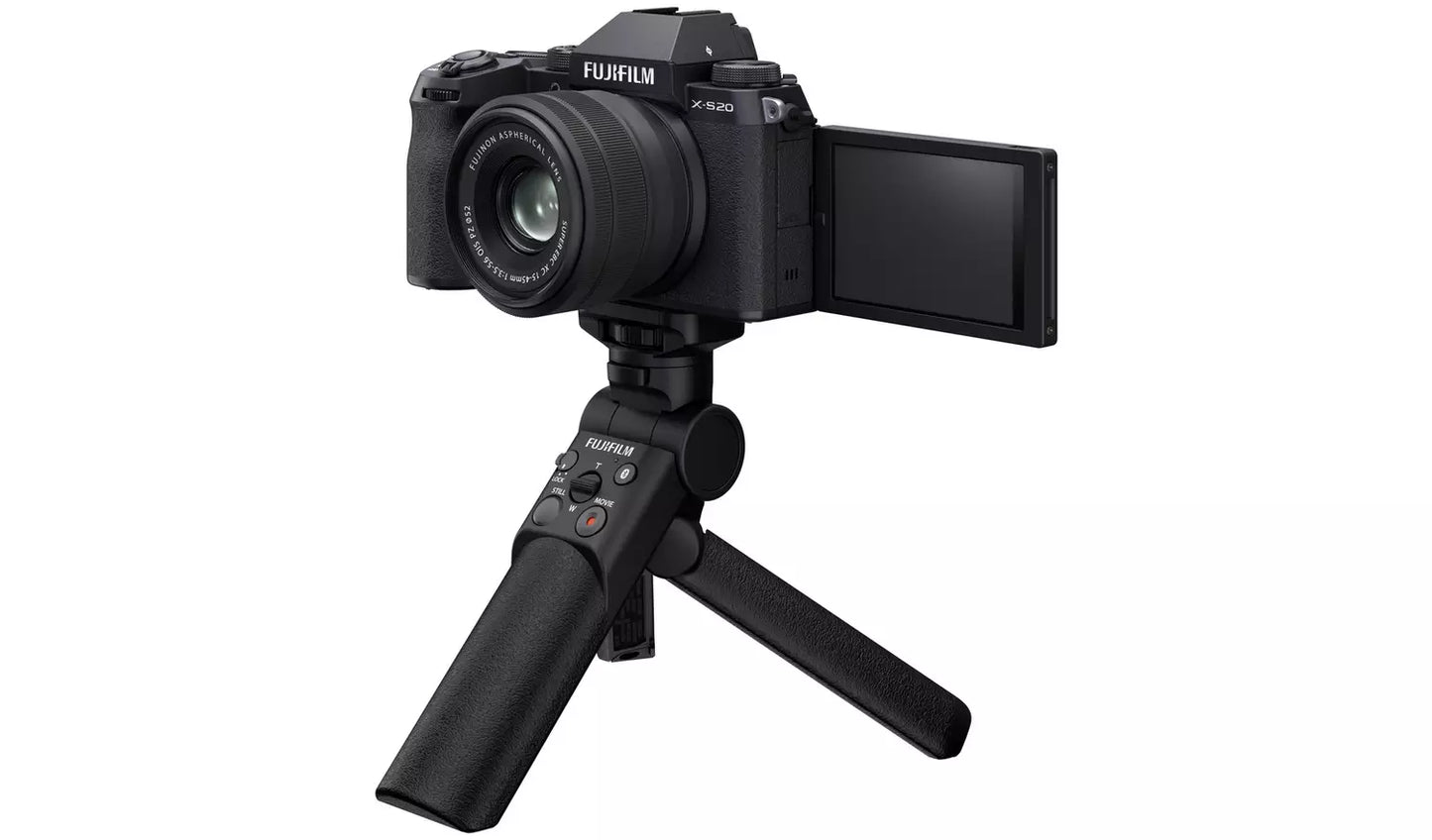 Fujifilm X-S20 Vlogger Kit – 26.1MP Mirrorless Camera with Vari-Angle Screen Black (New) Fujifilm