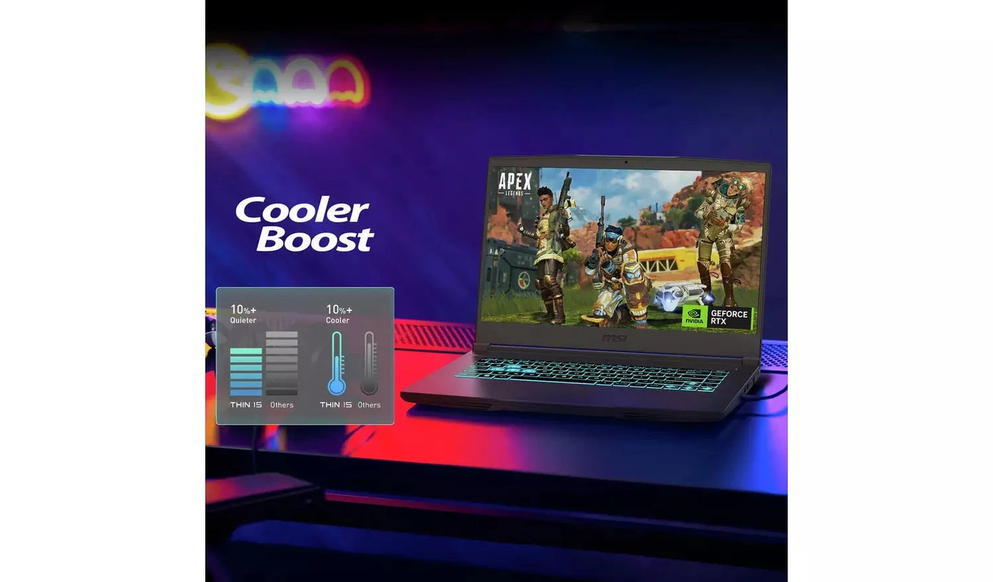 MSI Thin 15 – 15.6" Gaming Laptop, Intel Core i5, 16GB RAM, 512GB SSD, NVIDIA RTX 4050 MSI