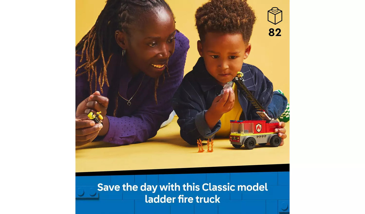 LEGO City Fire Engine with Ladder Firefighter Toy Set | Ages 4+ | Model 60463 | New LEGO