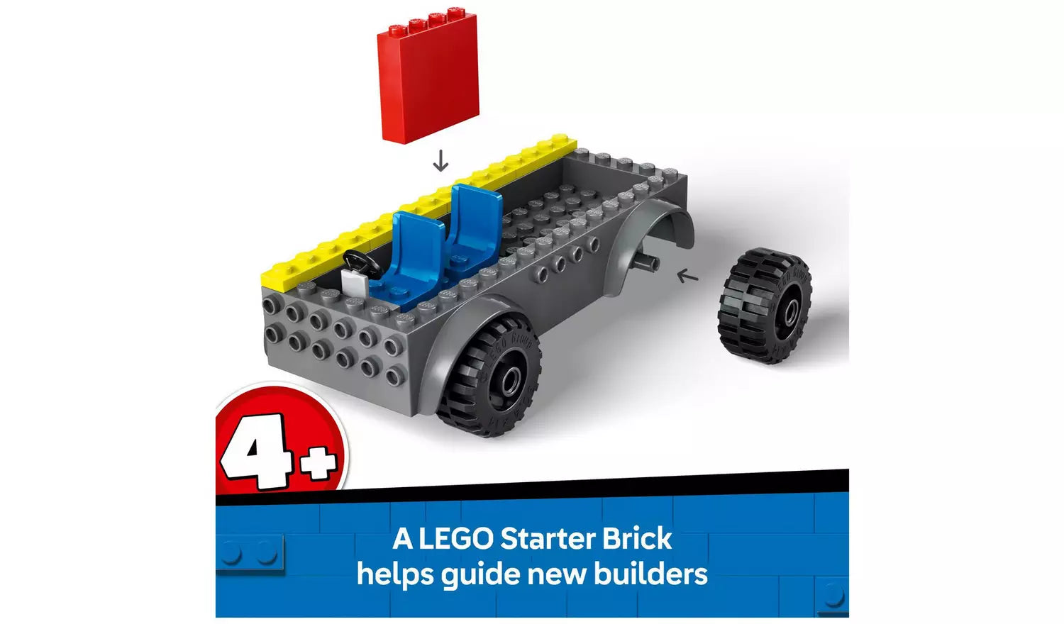 LEGO City Fire Engine with Ladder Firefighter Toy Set | Ages 4+ | Model 60463 | New LEGO