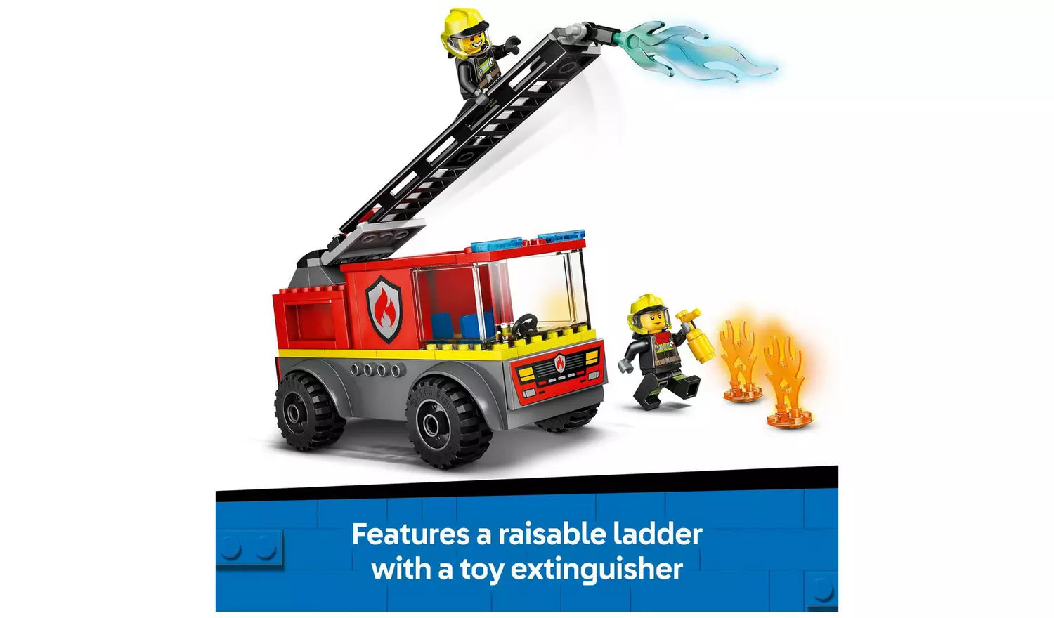 LEGO City Fire Engine with Ladder Firefighter Toy Set | Ages 4+ | Model 60463 | New LEGO