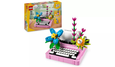 LEGO Creator 3in1 Typewriter with Flowers Toy Set | Ages 8+ | Model 31169 | New LEGO