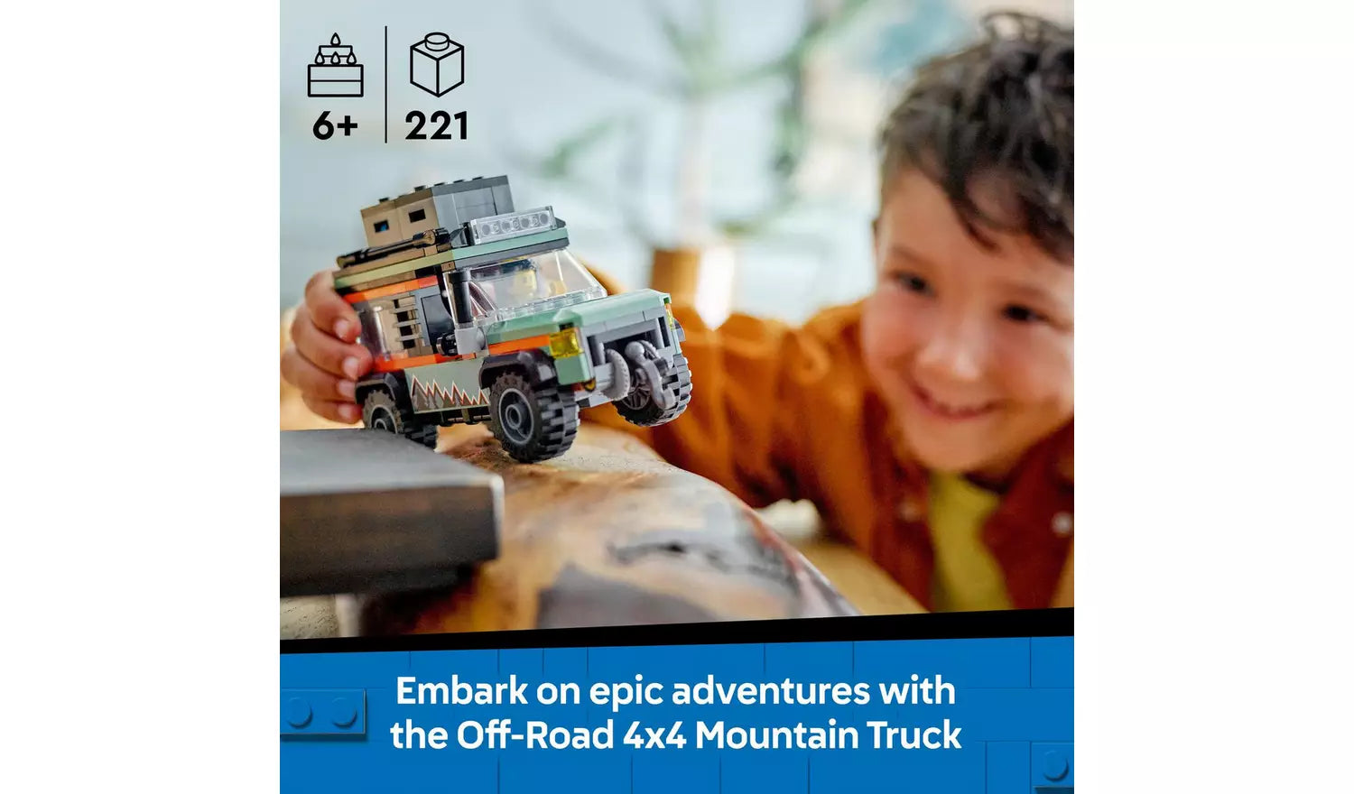 LEGO City Off-Road 4x4 Mountain Truck Toy Vehicle Set | Model 60447 | New LEGO