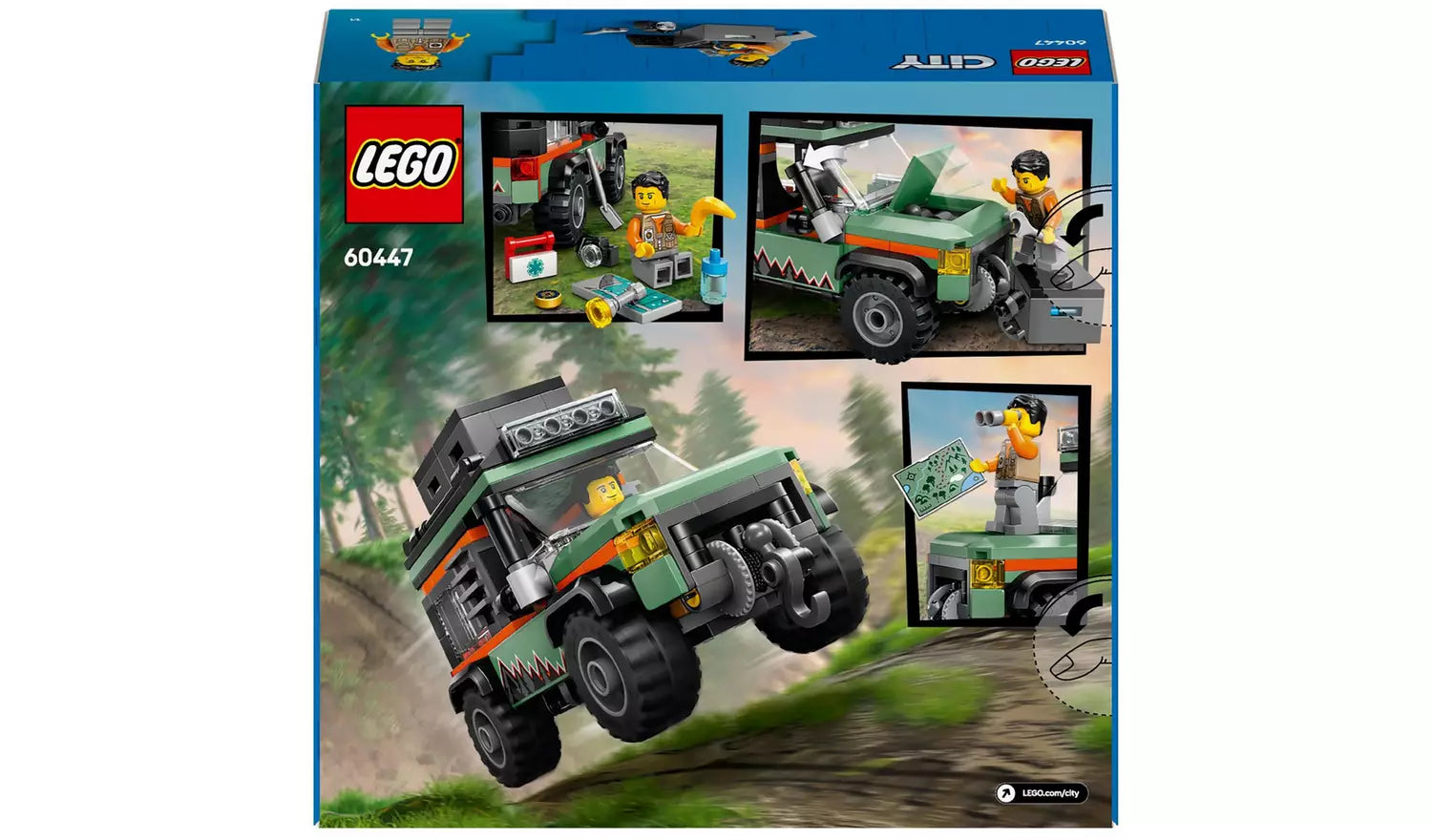 LEGO City Off-Road 4x4 Mountain Truck Toy Vehicle Set | Model 60447 | New LEGO