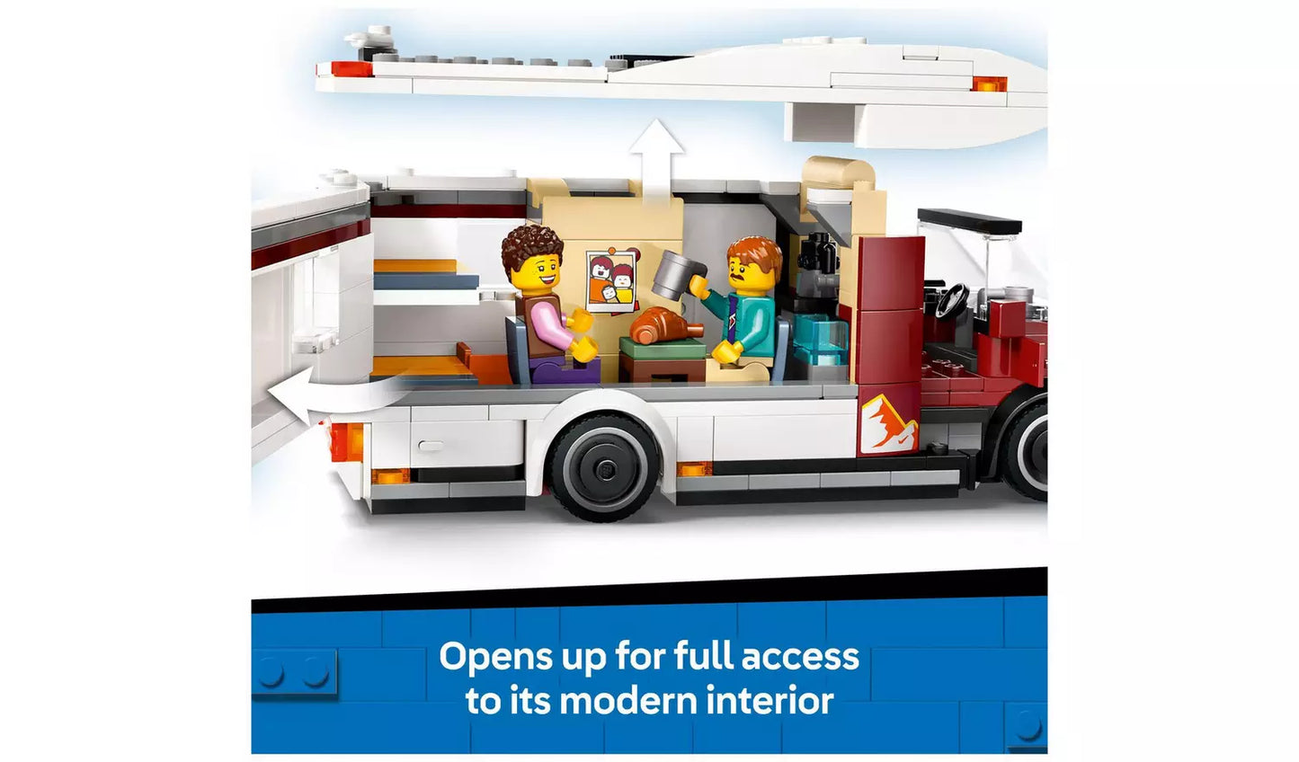 LEGO City Holiday Adventure Camper Van Toy Vehicle Set | Ages 6+ | Model 60454 | New LEGO