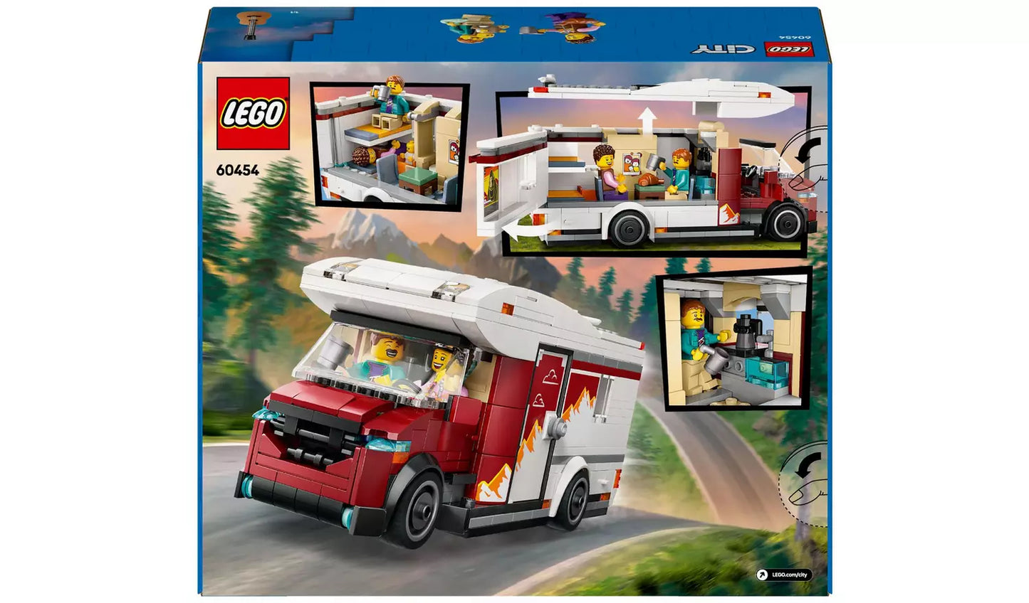 LEGO City Holiday Adventure Camper Van Toy Vehicle Set | Ages 6+ | Model 60454 | New LEGO