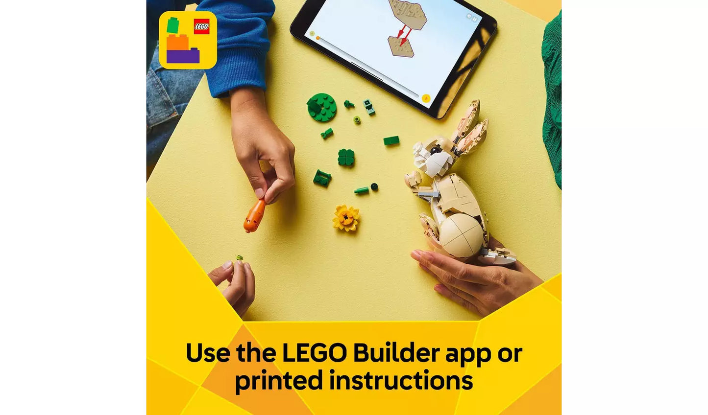 LEGO Creator 3in1 Cute Bunny Toy – Model 31162 | Ages 8+ | 326 Pieces | New LEGO