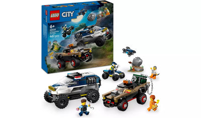 LEGO City Off-Road Police Car Chase Building Toy Set | Ages 6+ | Model 60449 | New LEGO