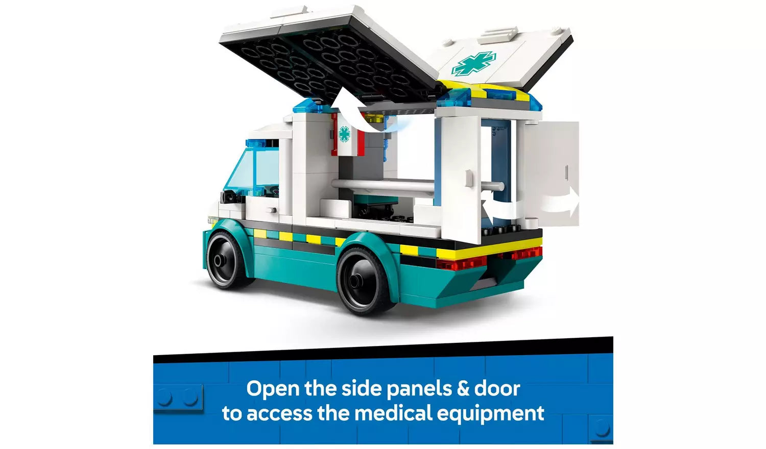 LEGO City Emergency Ambulance Toy Set with Minifigures | Ages 5+ | Model 60451 | New LEGO