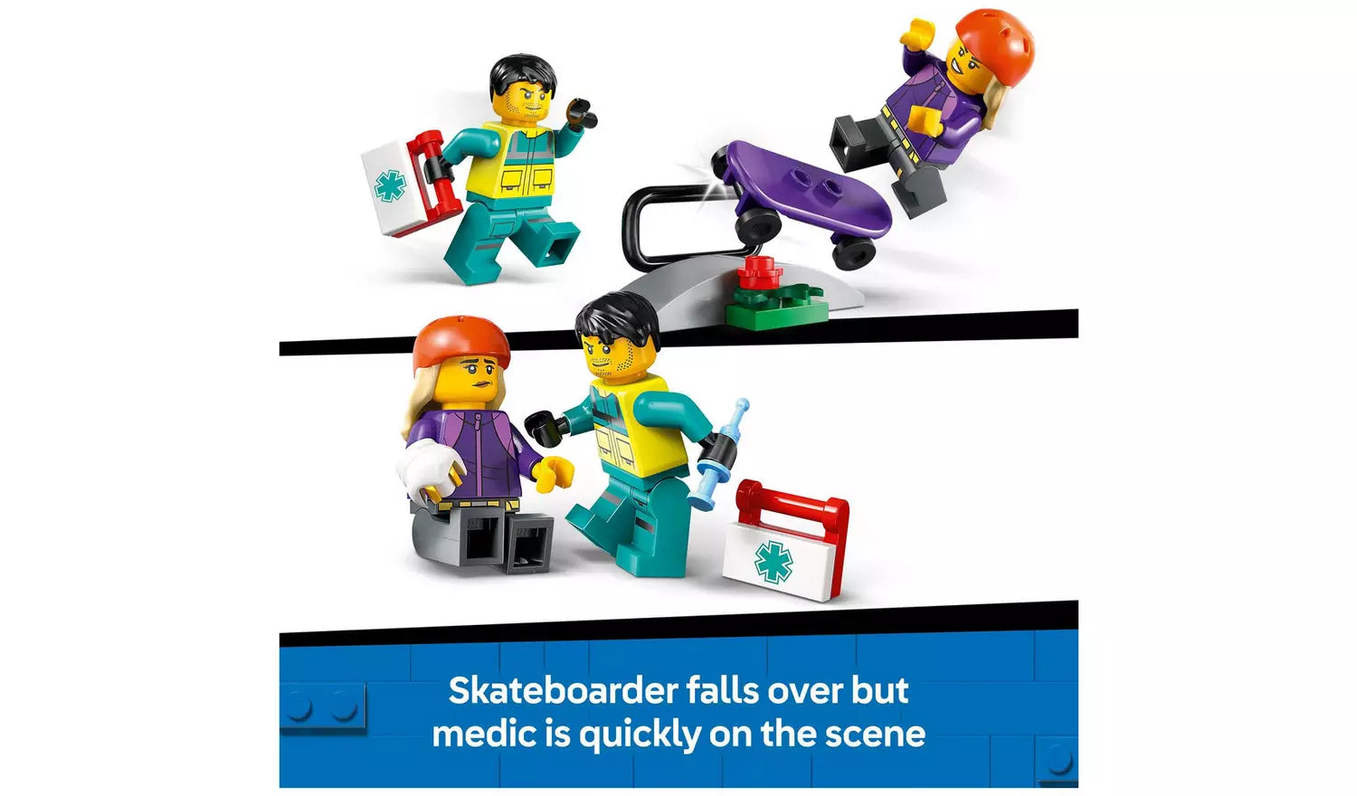 LEGO City Emergency Ambulance Toy Set with Minifigures | Ages 5+ | Model 60451 | New LEGO