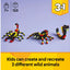 LEGO Creator 3in1 Wild Animals: Surprising Spider Toy | Ages 7+ | Model 31159 | New LEGO