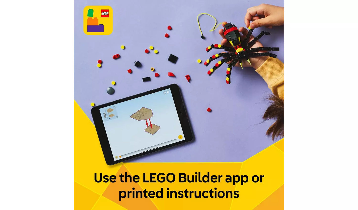 LEGO Creator 3in1 Wild Animals: Surprising Spider Toy | Ages 7+ | Model 31159 | New LEGO