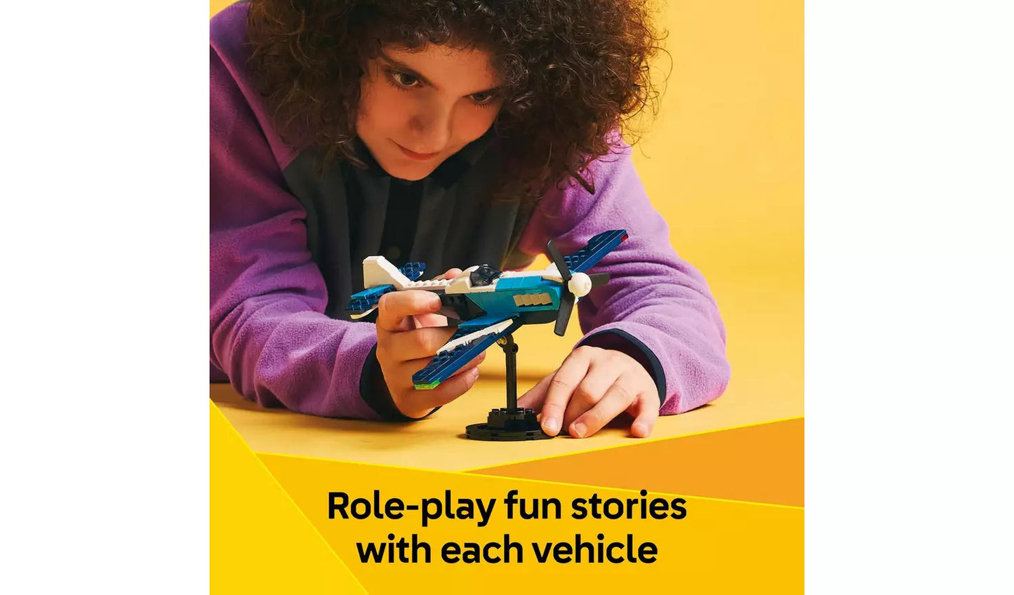 LEGO Creator 3in1 Aircraft: Race Plane Toy for Kids | Ages 7+ | Model 31160 | New LEGO