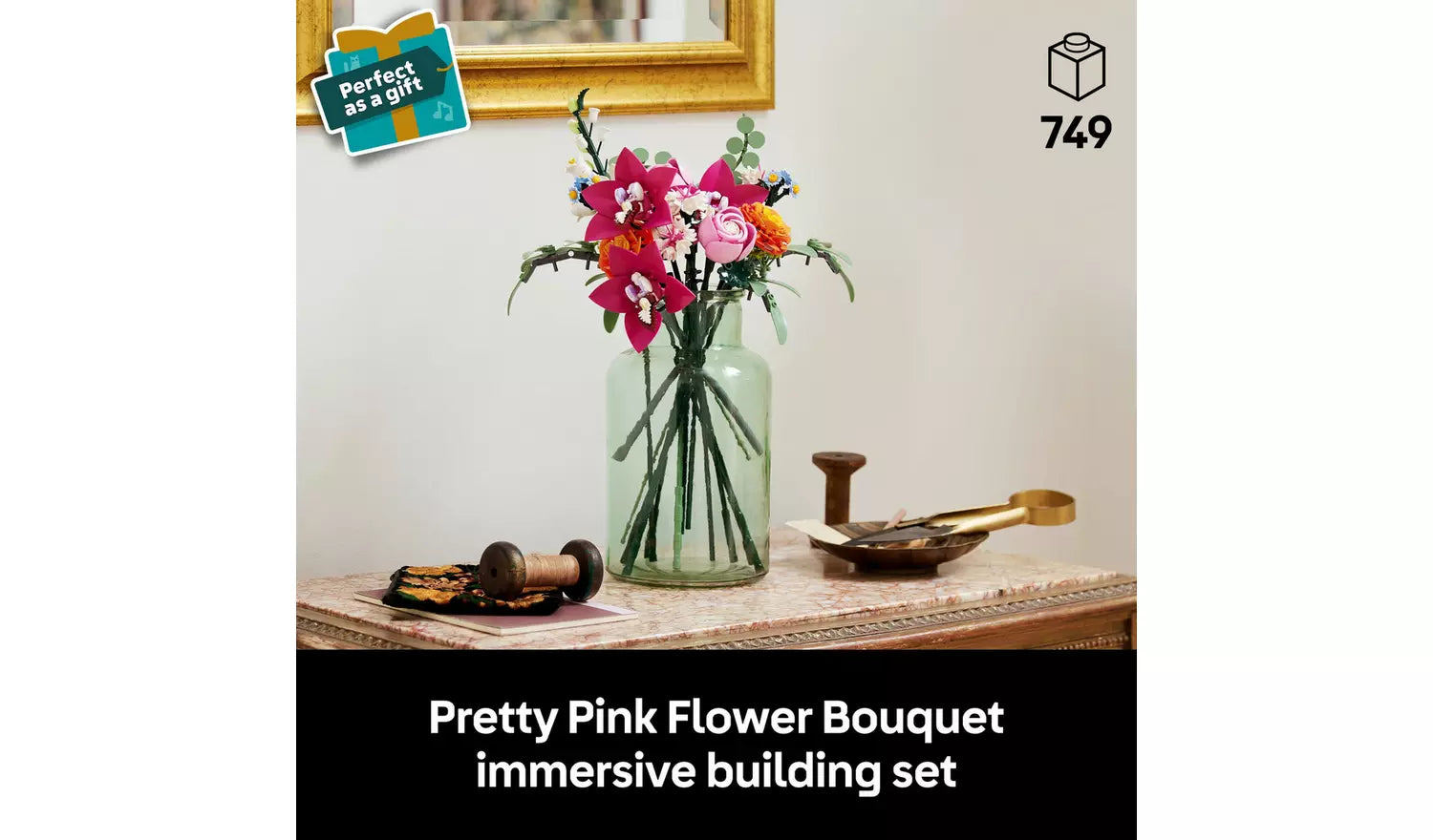 LEGO Botanicals Pretty Pink Flower Bouquet Decor Set 10342 | Ages 18+ | New LEGO