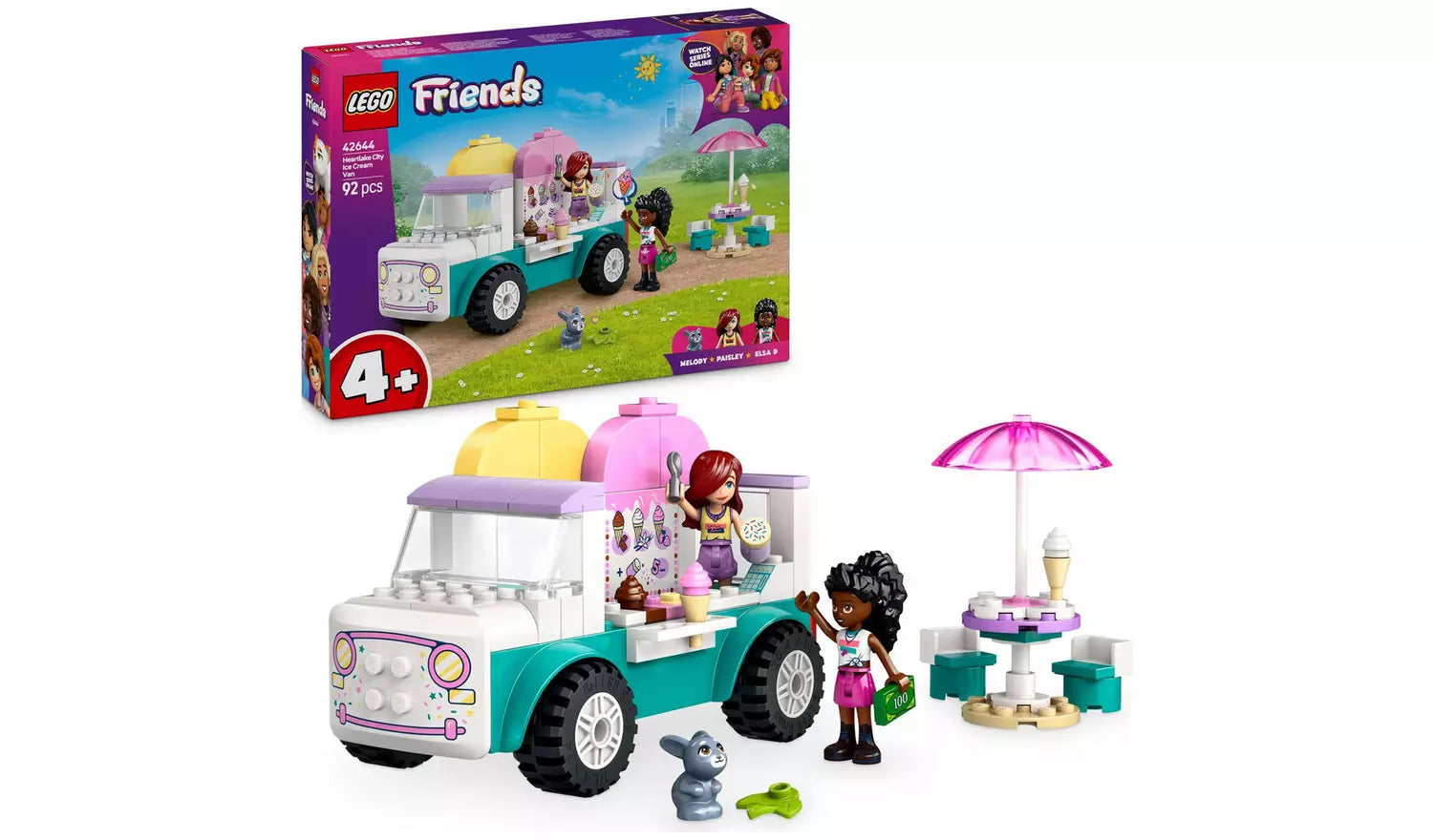LEGO Friends Heartlake City Ice Cream Van Creative Toy Set | Ages 4+ | Model 42644 | New LEGO