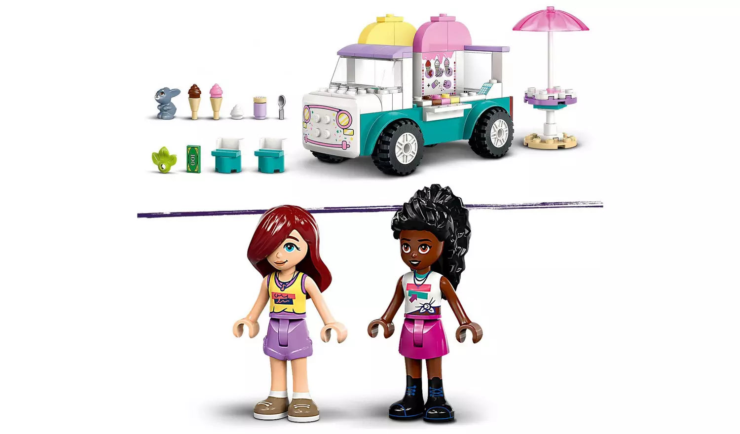 LEGO Friends Heartlake City Ice Cream Van Creative Toy Set | Ages 4+ | Model 42644 | New LEGO