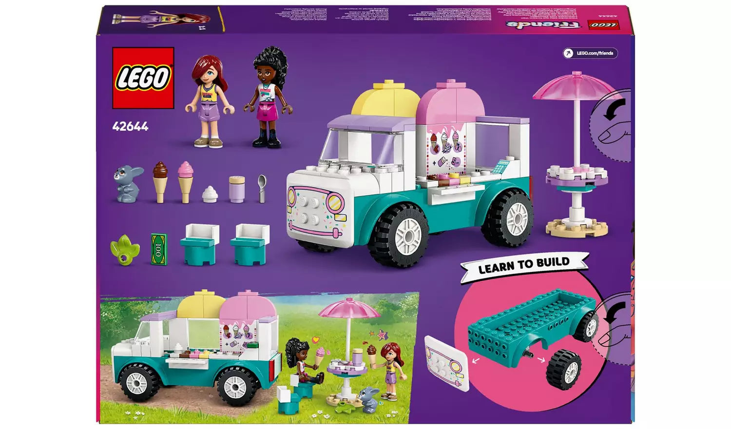 LEGO Friends Heartlake City Ice Cream Van Creative Toy Set | Ages 4+ | Model 42644 | New LEGO