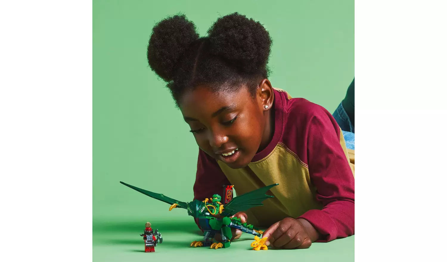 LEGO NINJAGO Lloyd’s Green Forest Dragon Toy for Kids | Ages 6+ | Model 71829 | New LEGO