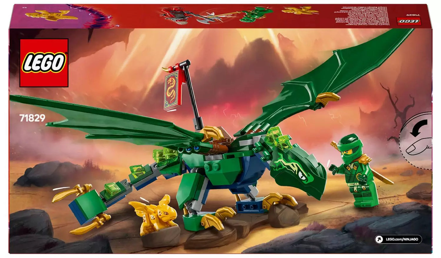LEGO NINJAGO Lloyd’s Green Forest Dragon Toy for Kids | Ages 6+ | Model 71829 | New LEGO