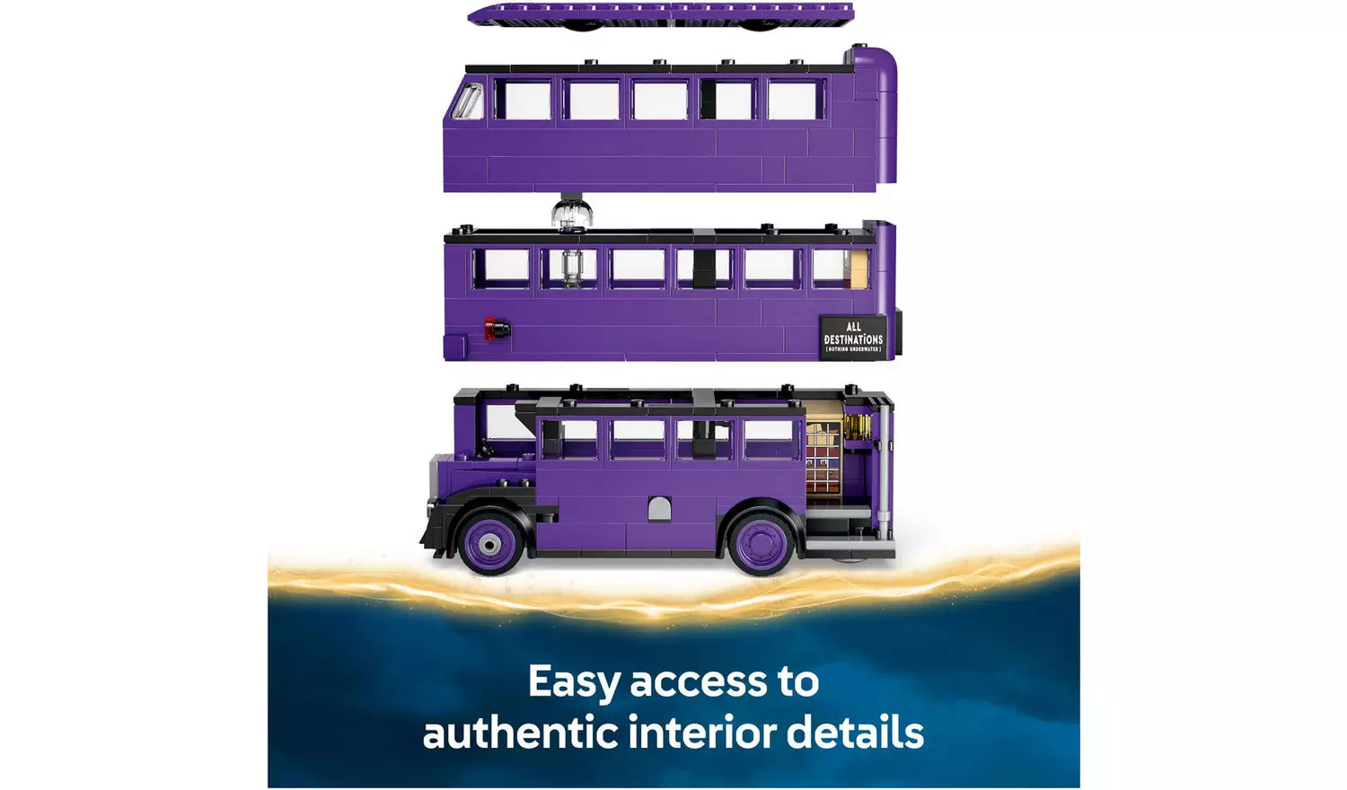 LEGO Harry Potter Knight Bus Adventure Vehicle Toy Set | Ages 8+ | Model 76446 | New LEGO