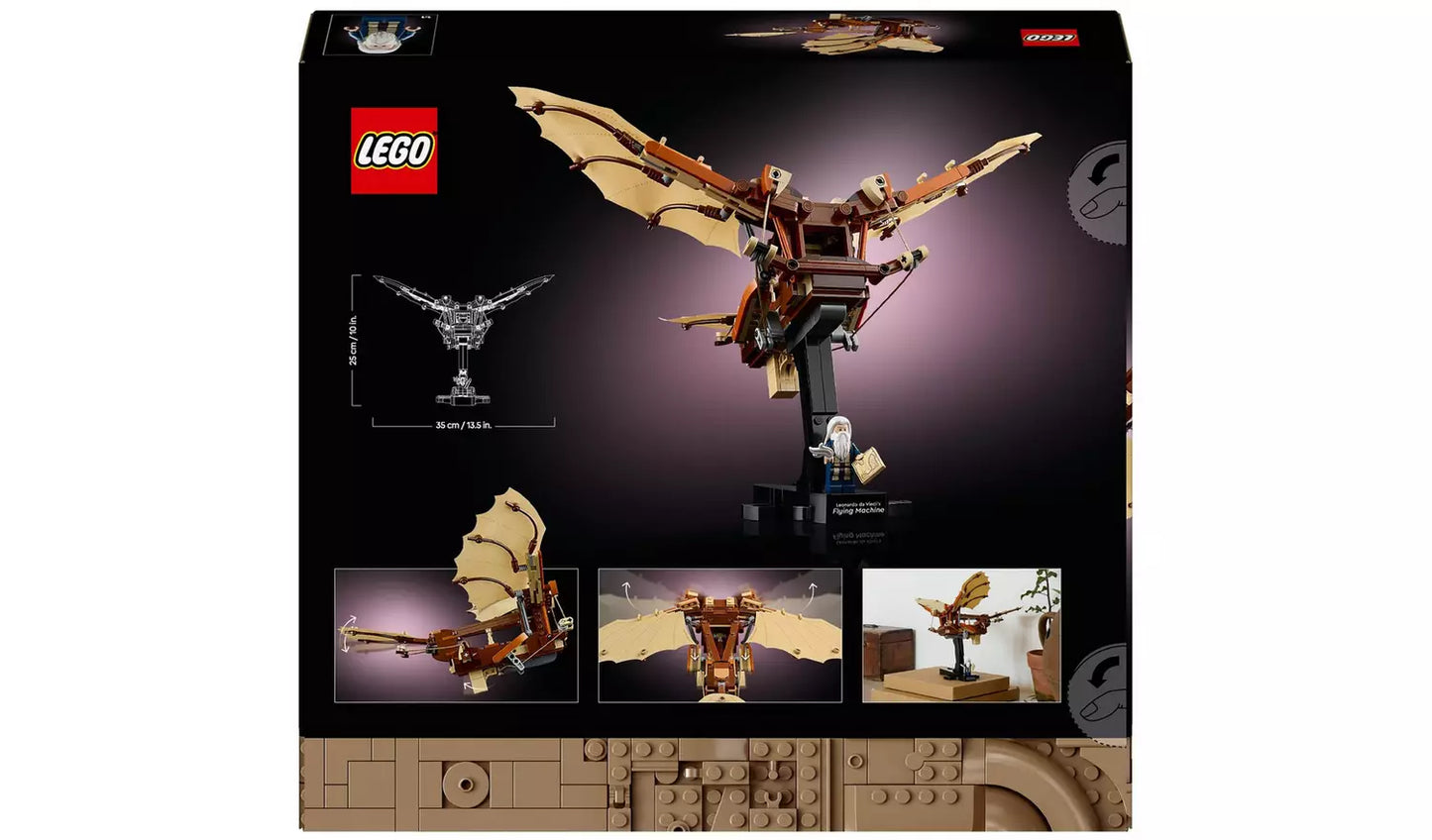 LEGO Icons Leonardo da Vinci's Flying Machine Set for Adults | Ages 18+ | Model 10363 | NEW LEGO