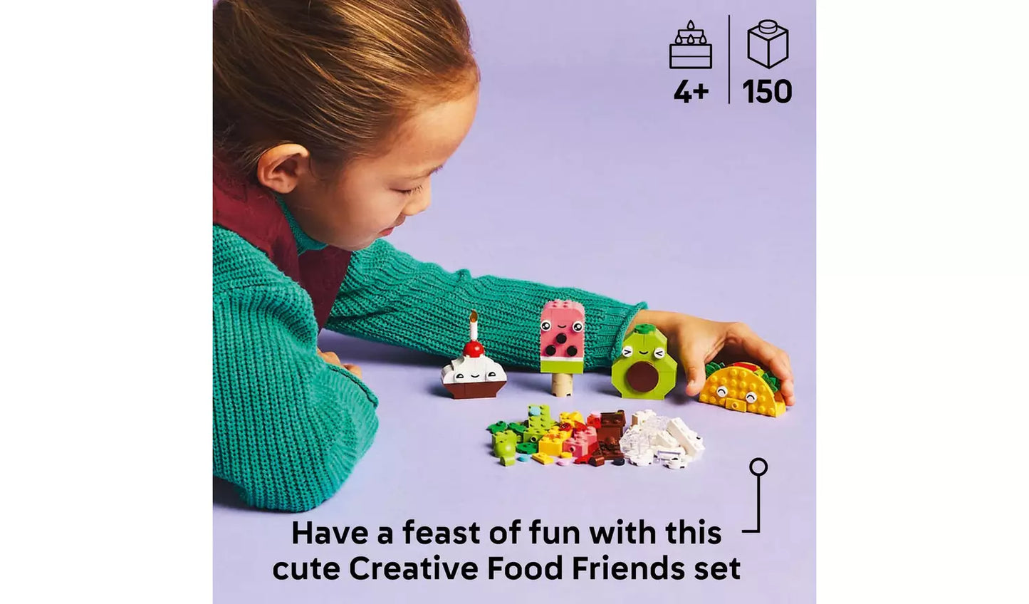 LEGO Classic Creative Food Friends Building Toy Set | Ages 4+ | Model 11039 | New LEGO