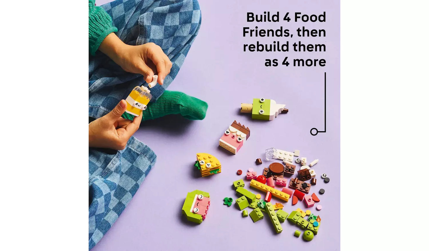 LEGO Classic Creative Food Friends Building Toy Set | Ages 4+ | Model 11039 | New LEGO
