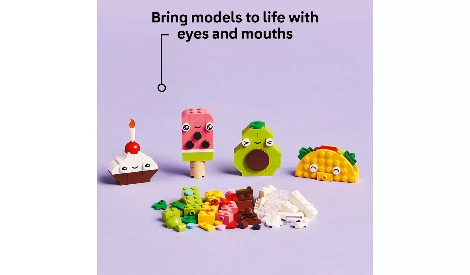 LEGO Classic Creative Food Friends Building Toy Set | Ages 4+ | Model 11039 | New LEGO