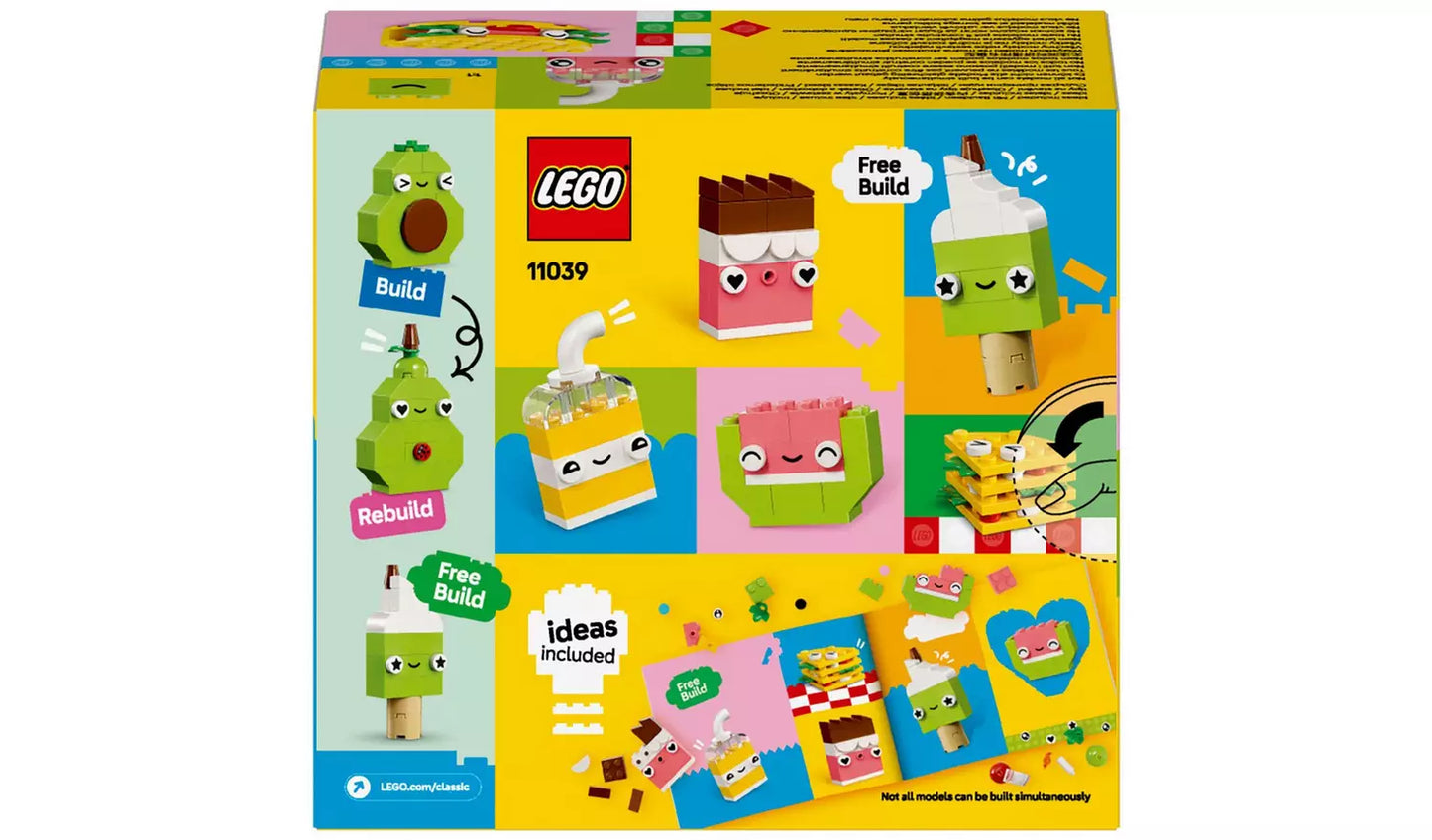 LEGO Classic Creative Food Friends Building Toy Set | Ages 4+ | Model 11039 | New LEGO
