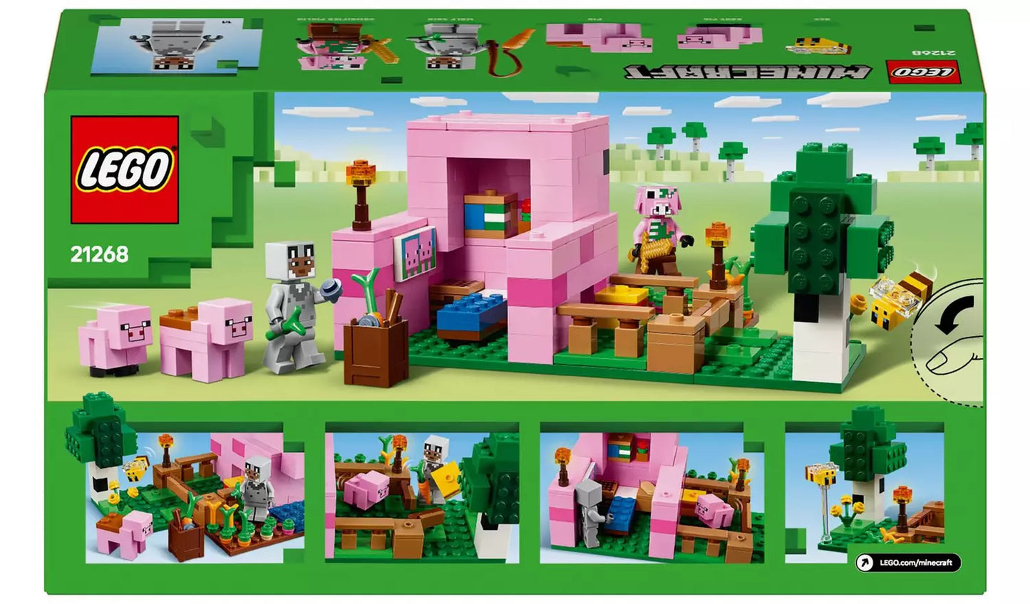 LEGO Minecraft The Baby Pig House with Animal Toys | Ages 7+ | Model 21268 | New LEGO