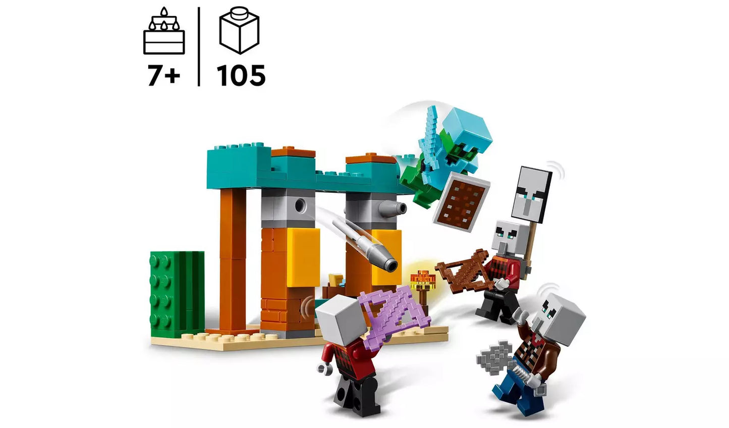 LEGO Minecraft The Illager Desert Patrol Toy & Figures | Model 21267 | New LEGO