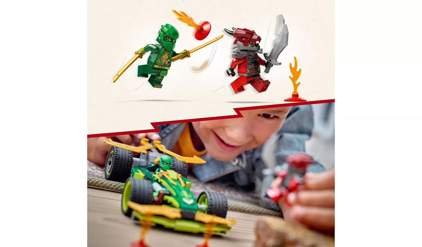 LEGO NINJAGO Lloyd’s Pull-Back Race Car Toy Set | Ages 7+ | Model 71828 | New LEGO