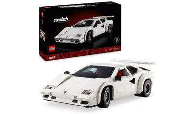 LEGO Icons Lamborghini Countach 5000 Quattrovalvole Model Car Set | Ages 18+ | Model 10337 | NEW LEGO