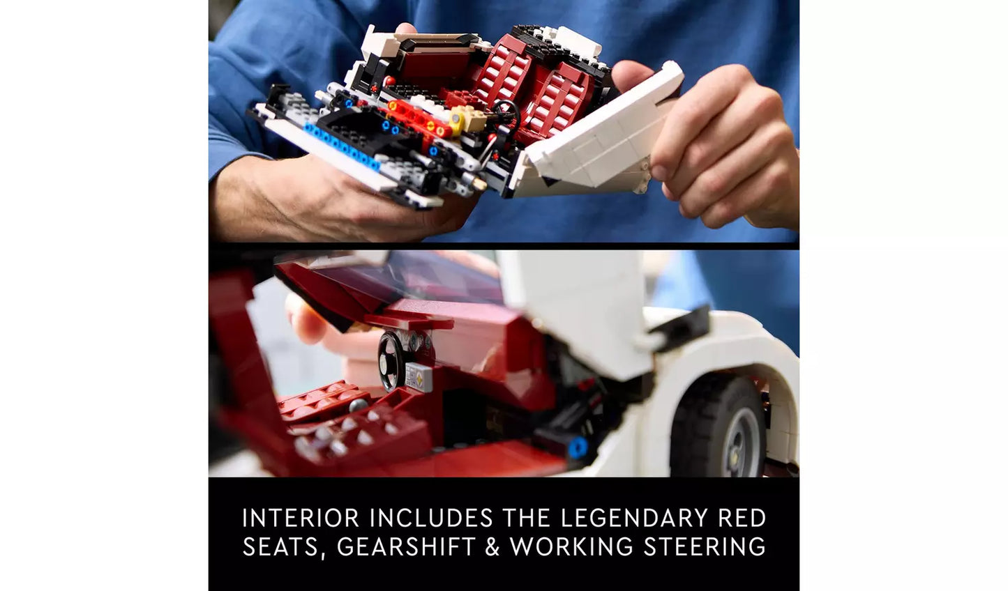 LEGO Icons Lamborghini Countach 5000 Quattrovalvole Model Car Set | Ages 18+ | Model 10337 | NEW LEGO