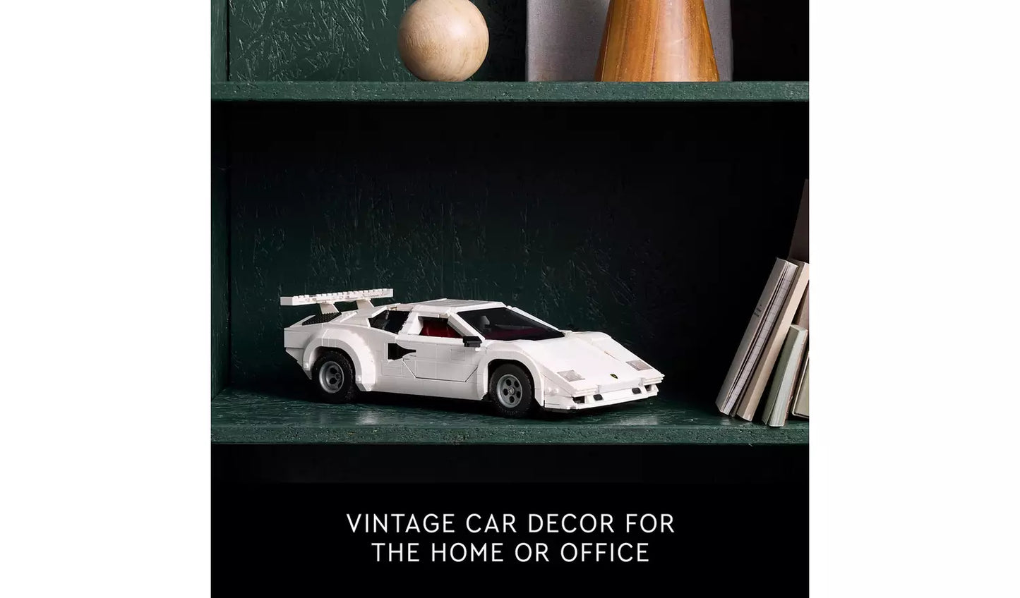 LEGO Icons Lamborghini Countach 5000 Quattrovalvole Model Car Set | Ages 18+ | Model 10337 | NEW LEGO