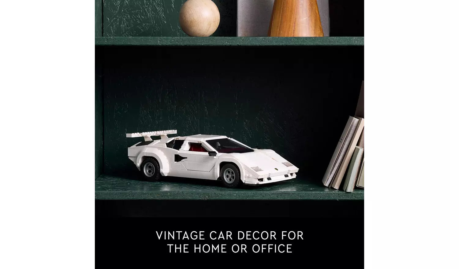 LEGO Icons Lamborghini Countach 5000 Quattrovalvole Model Car Set | Ages 18+ | Model 10337 | NEW LEGO