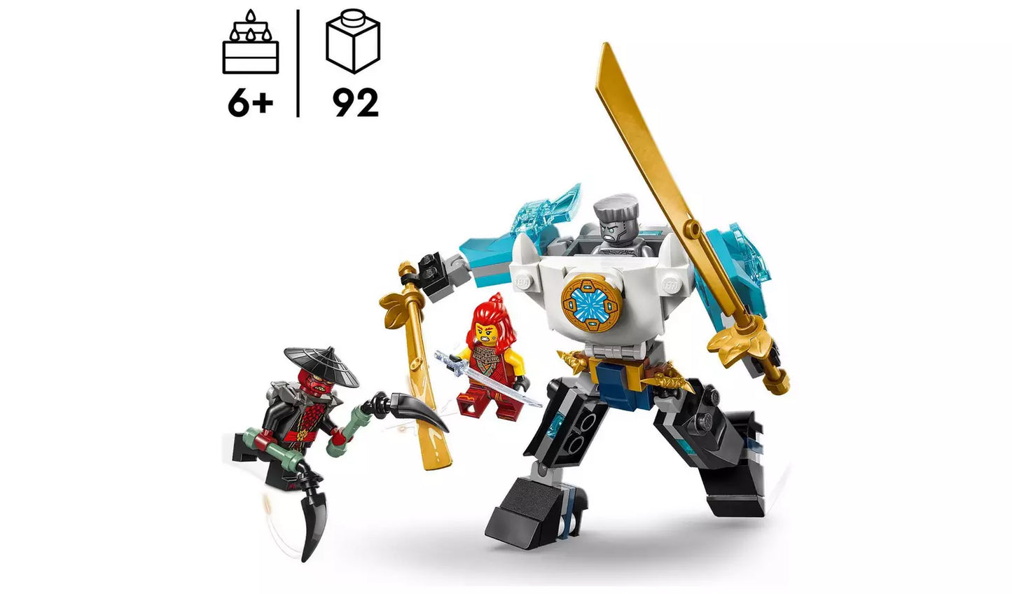 LEGO NINJAGO Zane's Battle Suit Mech Ninja Toy Set 71827 | Ages 6+ | New LEGO