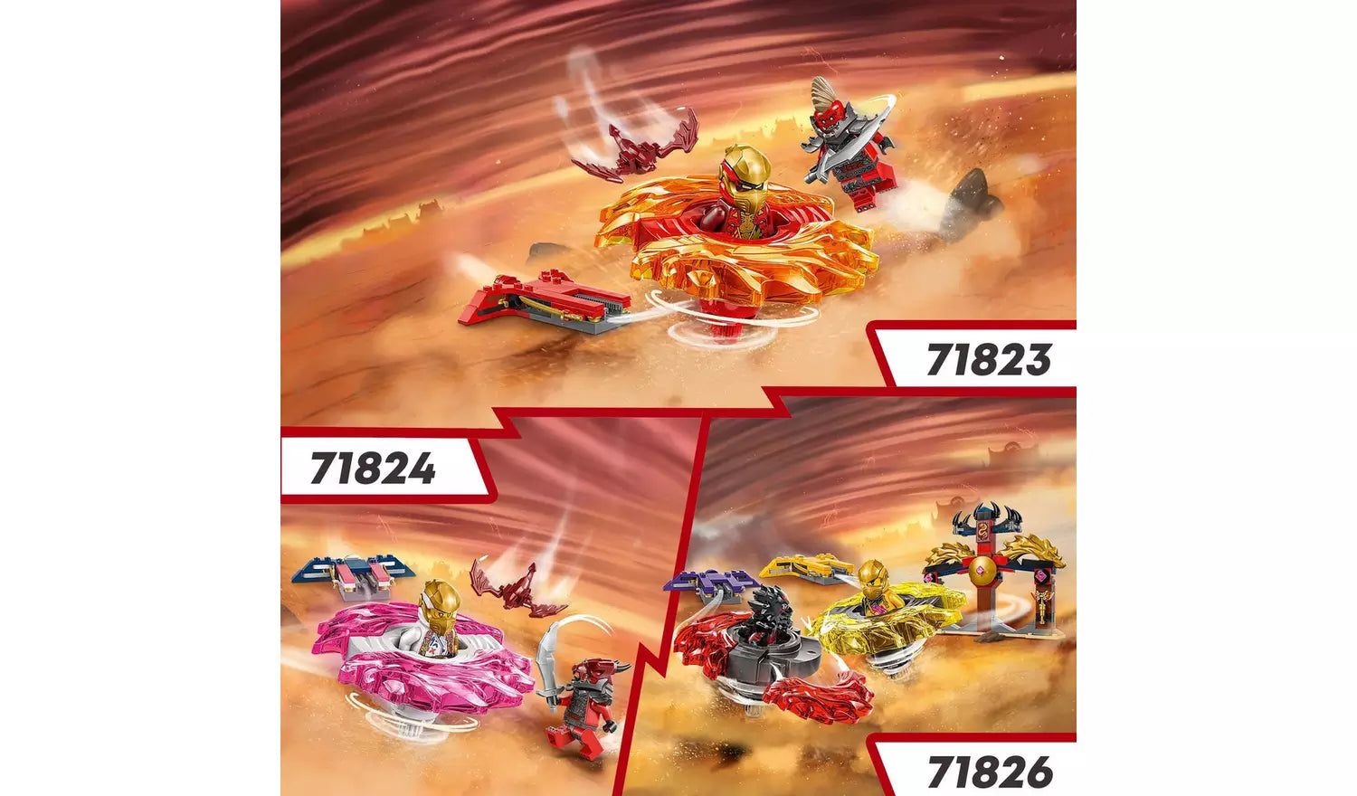 LEGO NINJAGO Dragon Spinjitzu Battle Pack Building Toy Set | Ages 6+ | Model 71826 | New LEGO