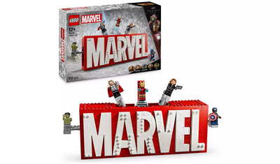 LEGO Marvel MARVEL Logo & Minifigures Building Toy Set | Ages 12+ | Model 76313 | New LEGO