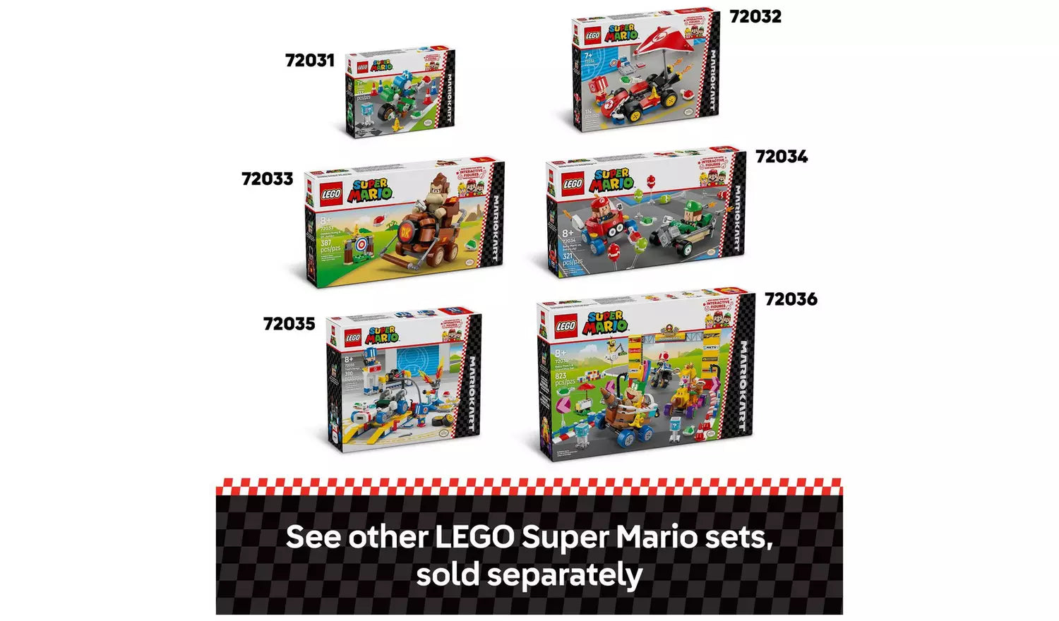 LEGO Super Mario: Mario Kart – Standard Kart Toy Set | Ages 7+ | Model 72032 | New LEGO