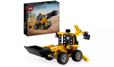 LEGO Technic Backhoe Loader Construction Vehicle Toy | Ages 7+ | Model 42197 | New LEGO